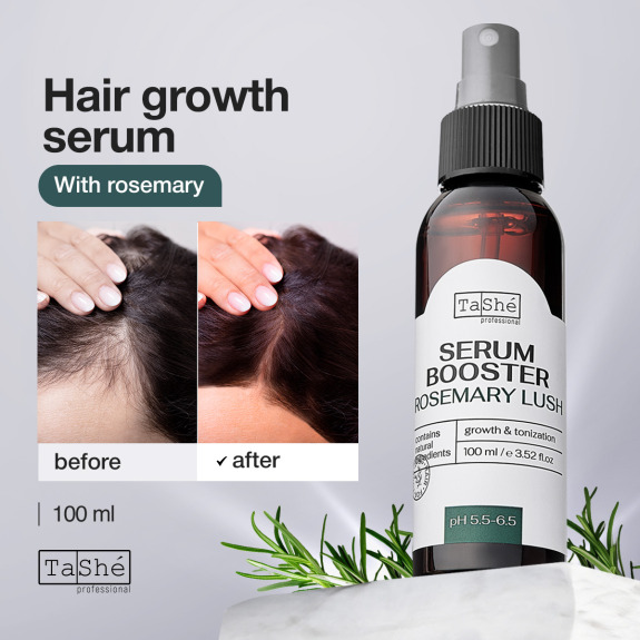 Tashe Professional Rosemar Hair Growth Serum Enriched Biotin Boosts Hair Growth Strengthen