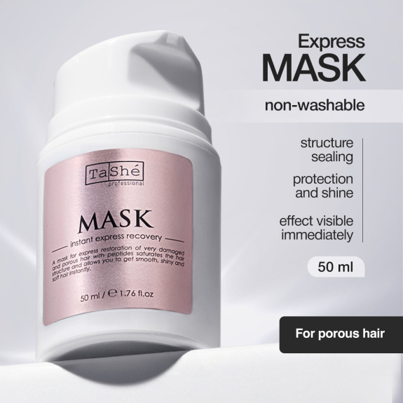 Tashe Professional Express Repair Peptide Hair Mask Repair Damaged Porous Hair Instant Results